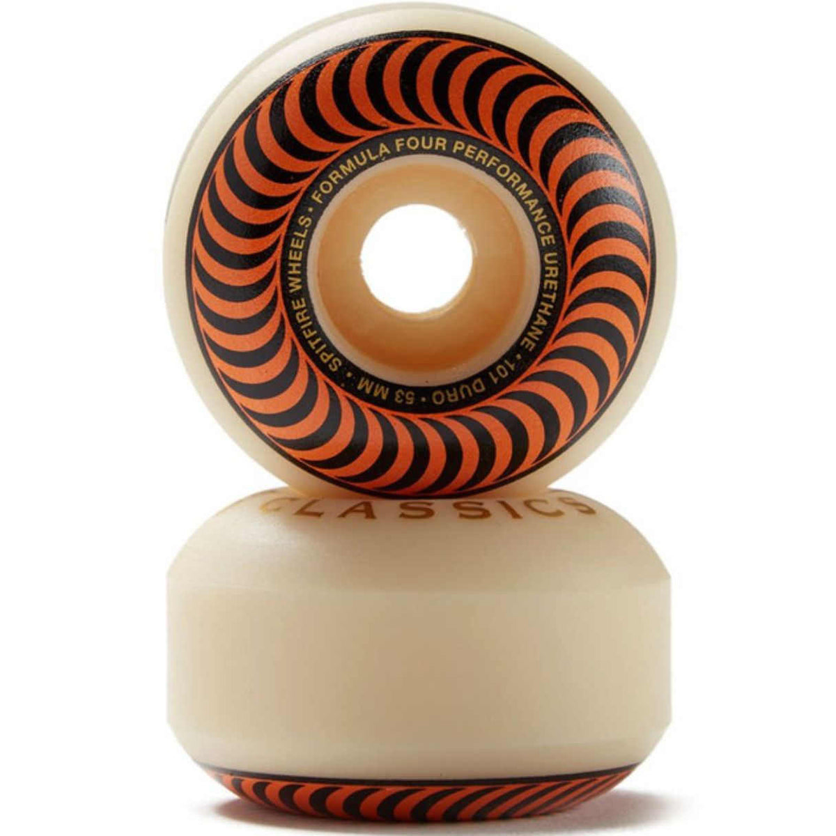 SPITFIRE WHEELS FORMULA FOUR CLASSIC 101DU ORANGE RUOTE SKATEBOARD
