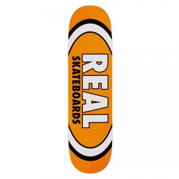 REAL CLASSIC LOGO OVAL 7.5" ORANGE TAVOLA SKATEBOARD