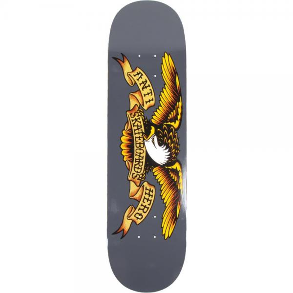 ANTIHERO CLASSIC EAGLE GREY  8.25" x 32" TAVOLA SKATEBOARD