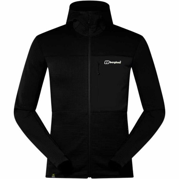 BERGHAUS RIDGE-HIKER HOODED JACKET BLACK FELPA TECNICA