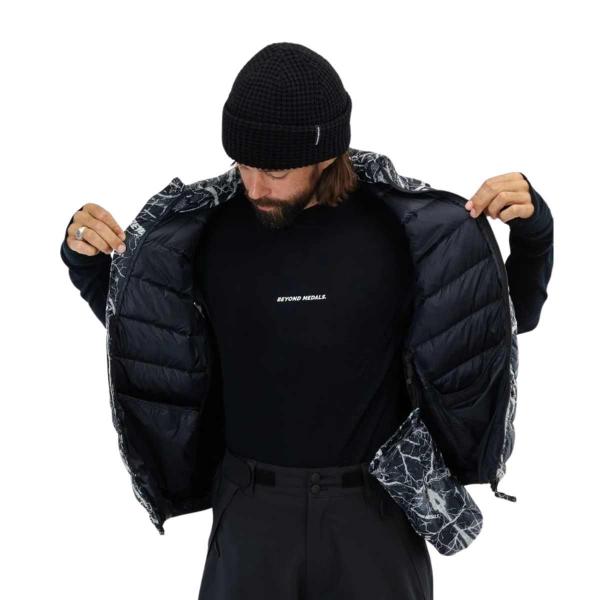 BEYOND MEDALS PACKABLE DOWN VEST GREY