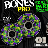 BONES PRO SKATE PARK FORMULA SIDECUTS 84B 60MM RUOTE SKATEBOARD