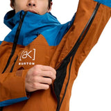 BURTON AK GORE-TEX CYCLIC 2L JACKET CHESTNUT BROWN/BLUE TEAL