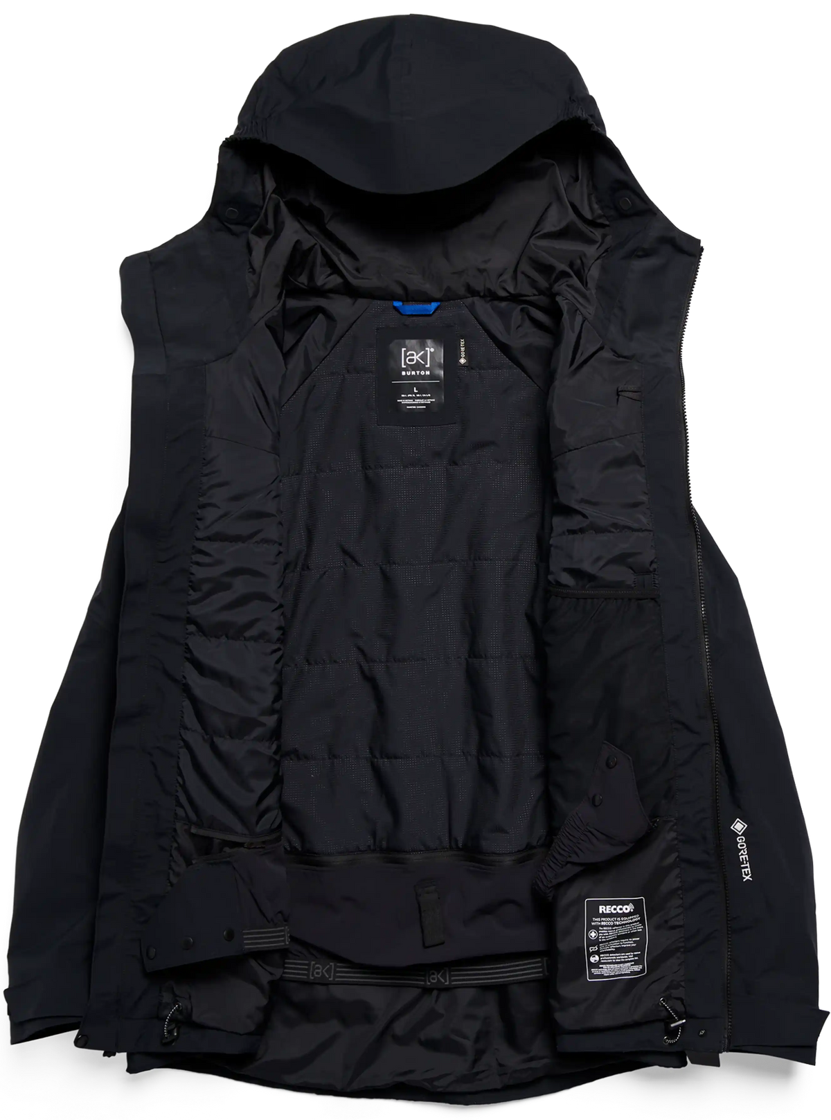 BURTON MEN'S [AK] SWASH SYNTHETIC INSULATED GORE-TEX 2L JACKET TRUE BLACK