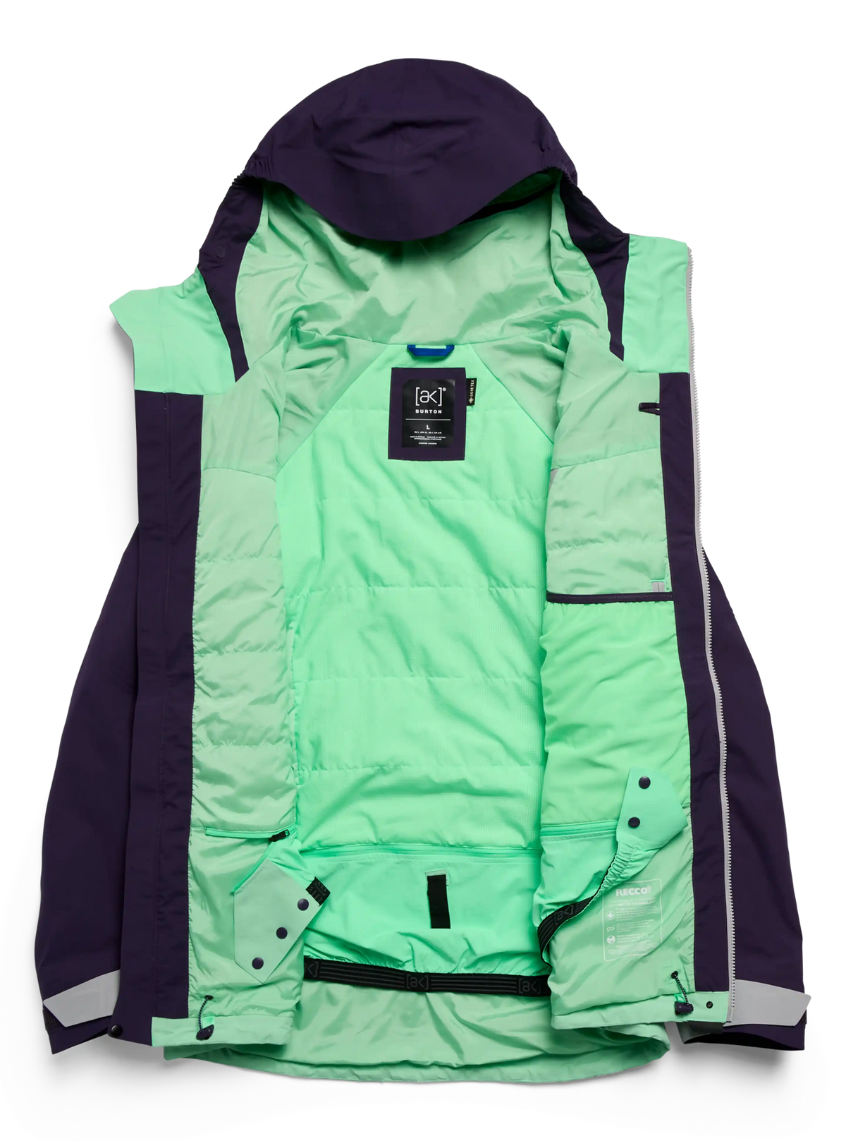 BURTON MEN'S [AK] SWASH SYNTHETIC INSULATED GORE-TEX 2L JACKET NIGHTSHADE PURPLE
