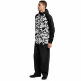 BURTON CROWN WATERPROOF FULL ZIP CITY STREETS/TRUE BLACK FELPA SNOWBOARD