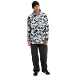 BURTON CROWN WEATHERPROOF FLEECE PULLOVER CITY STREETS/ TRUE BLACK FELPA SNOWBOARD