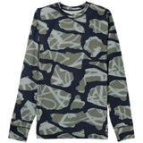 BURTON MIDWEIGHT BASE LAYER CREWNECK GRAFFITI CAMO MAGLIA TERMICA