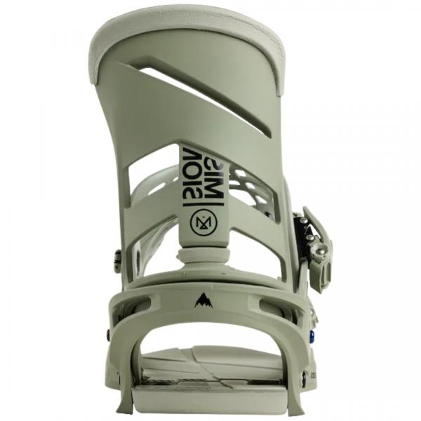 BURTON MISSION TALC GREEN ATTACCHI SNOWBOARD
