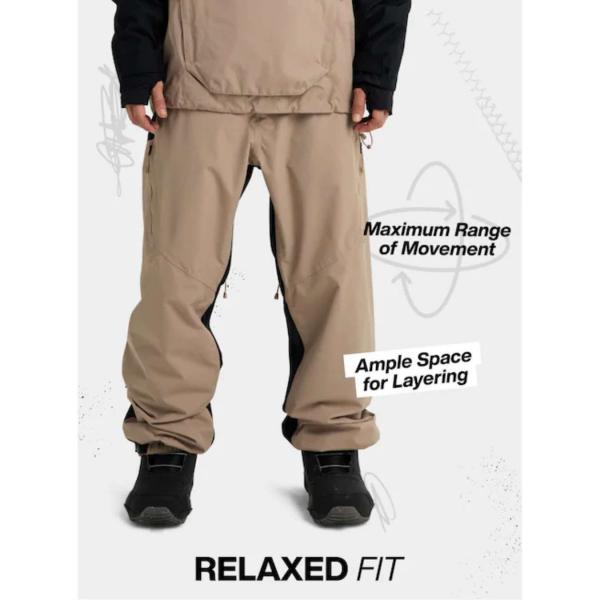 BURTON RESERVE 2L RELAXED PANTS TRUE BLACK