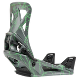 BURTON STEP ON GRAY GREEN VOLTAGE ATTACCHI SNOWBOARD