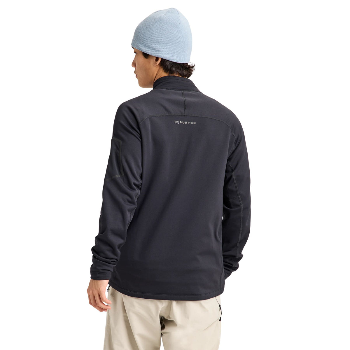BURTON MEN'S [AK] BAKER STRETCH FLEECE FULL-ZIP TRUE BLACK
