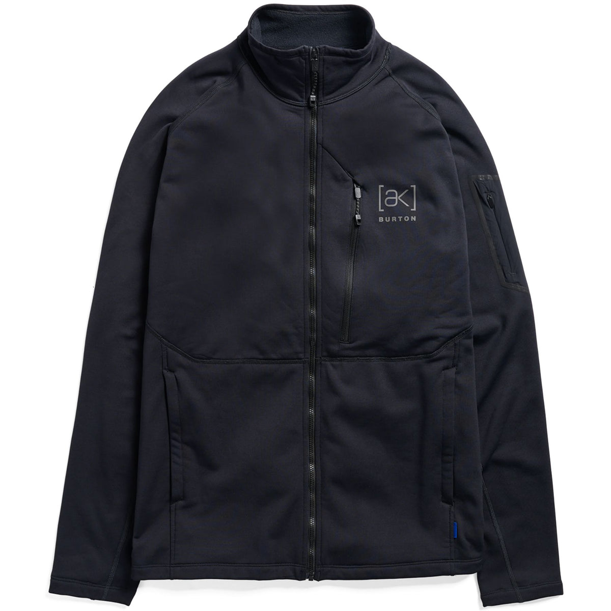 BURTON MEN'S [AK] BAKER STRETCH FLEECE FULL-ZIP TRUE BLACK