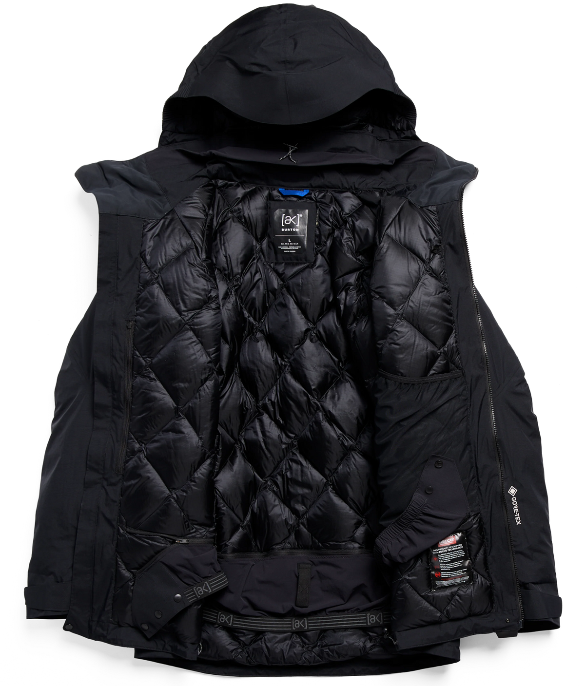 BURTON MEN'S [AK] SWASH DOWN INSULATED GORE-TEX 2L JACKET TRUE BLACK
