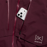 BURTON MEN'S [AK] SWASH SYNTHETIC INSULATED GORE-TEX 2L JACKET RUM RAISIN