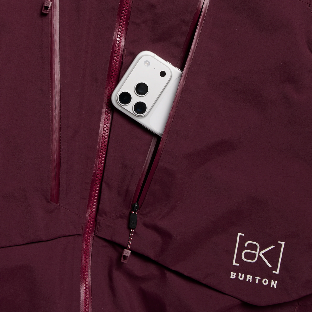 BURTON MEN'S [AK] SWASH SYNTHETIC INSULATED GORE-TEX 2L JACKET RUM RAISIN
