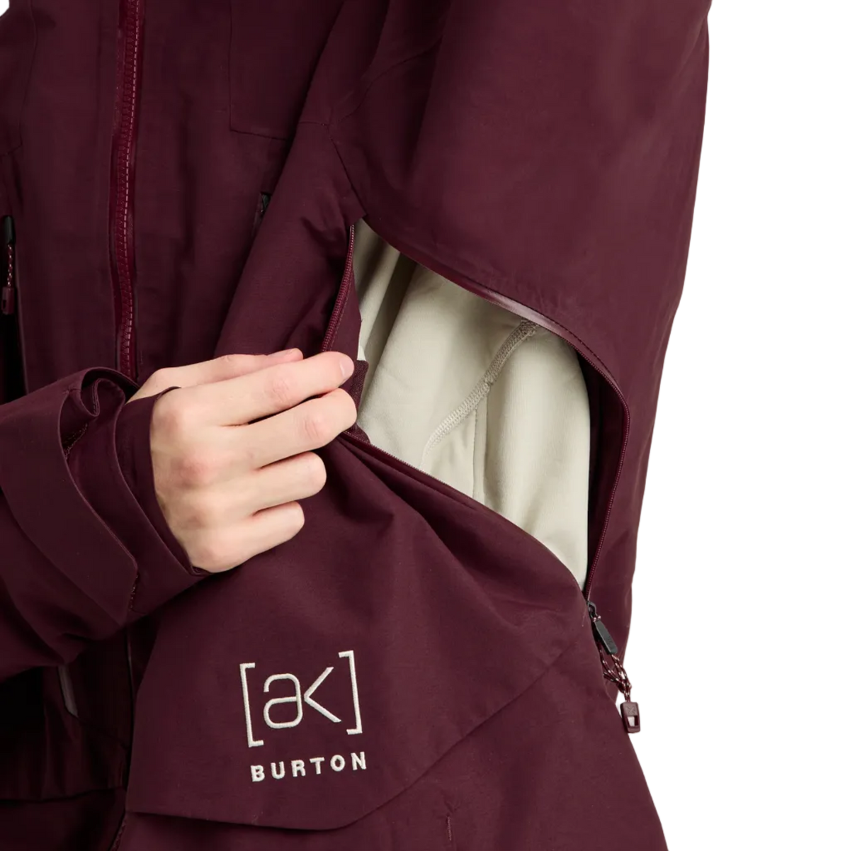 BURTON MEN'S [AK] SWASH SYNTHETIC INSULATED GORE-TEX 2L JACKET RUM RAISIN