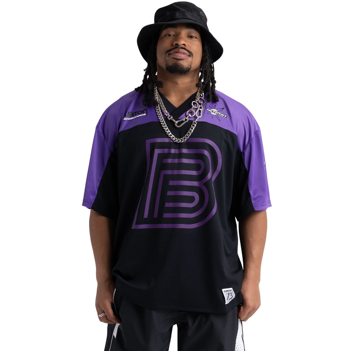 ZEB POWELL BURTON SHORT SLEEVE JERSEY TRUE BLACK/PLANET PURPLE