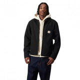 CARHARTT WIP DETROIT JACKET SUMMER  BLACK (RINSED)