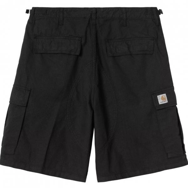 CARHARTT WIP ALAN CARGO SHORT BLACK (GARMENT DYED)