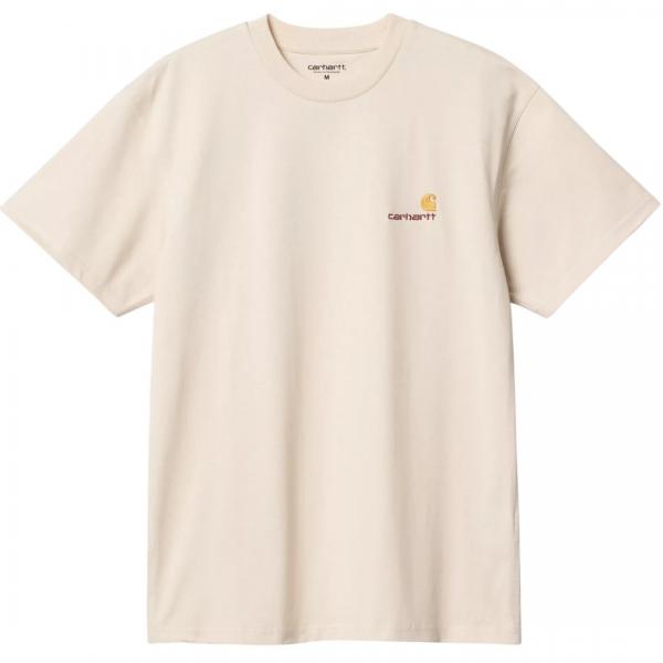 CARHARTT WIP S/S AMERICAN SCRIPT NATURAL T-SHIRT
