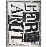 CARHARTT WIP LETTERPRESS BLANKET BLACK/WAX COPERTA