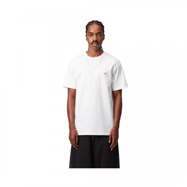 CARHARTT WIP S/S CHASE WHITE/GOLD T-SHIRT