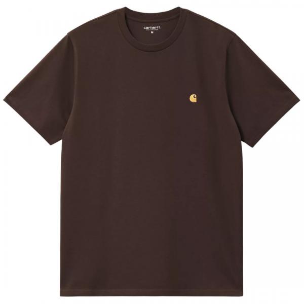 CARHARTT WIP S/S CHASE TOBACCO/GOLD T-SHIRT