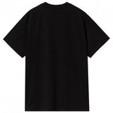 CARHARTT WIP S/S SCRIPT EMBROIDERY BLACK/WHITE T-SHIRT