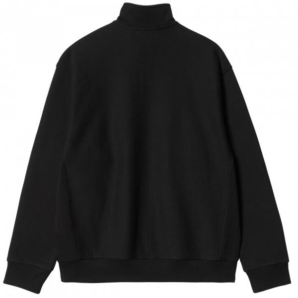 CARHARTT WIP HALF ZIP AMERICAN SCRIPT SWEATSHIRT BLACK