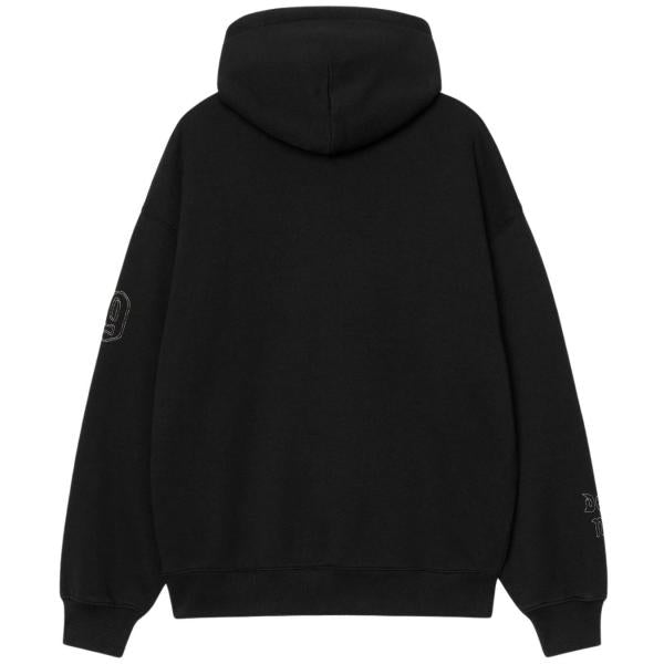 CARHARTT WIP HOODED HACKWORK SWEAT BLACK WALL