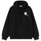 CARHARTT WIP HOODED JAKE GARCIA SWEATSHIRT BLACK