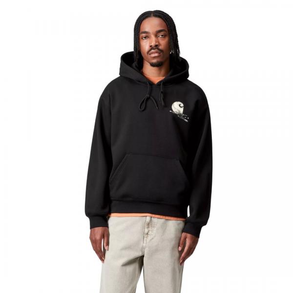 CARHARTT WIP HOODED JAKE GARCIA SWEATSHIRT BLACK