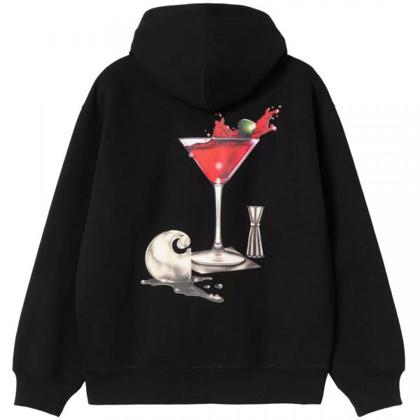 CARHARTT WIP HOODED JAKE GARCIA SWEATSHIRT BLACK