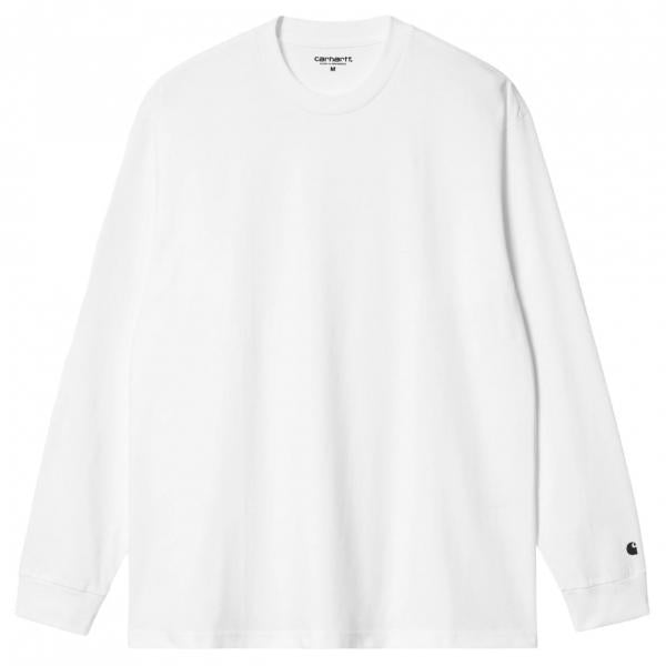 CARHARTT WIP L/S BASE WHITE/BLACK T-SHIRT