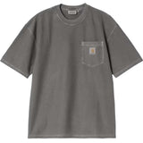 CARHARTT WIP LOOSE POCKET T-SHIRT BLACK (GARMENT DYED)