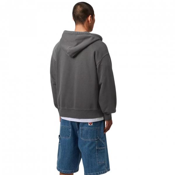 CARHARTT WIP HOODED NELSON JACKET GRAPHITE (GARMENT DYED)