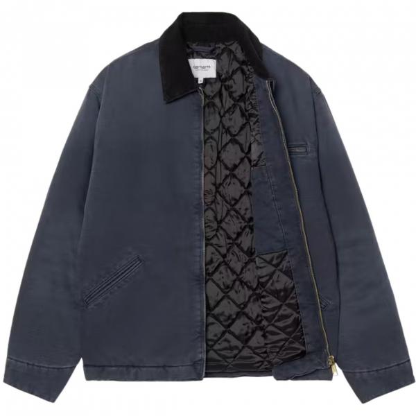 CARHARTT WIP OG DETROIT JACKET DARK NAVY/BLACK (STONE CANVAS)