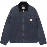 CARHARTT WIP OG DETROIT JACKET DARK NAVY/BLACK (STONE CANVAS)