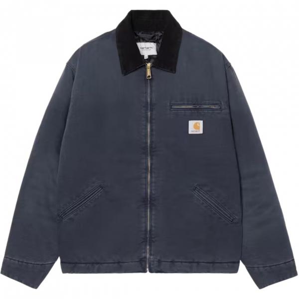 CARHARTT WIP OG DETROIT JACKET DARK NAVY/BLACK (STONE CANVAS)