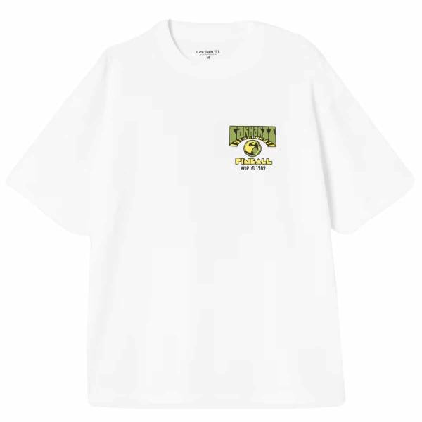 CARHARTT WIP S/S PINBALL WHITE T-SHIRT