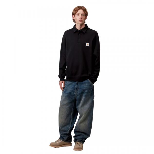 CARHARTT WIP POLO SWEAT BLACK