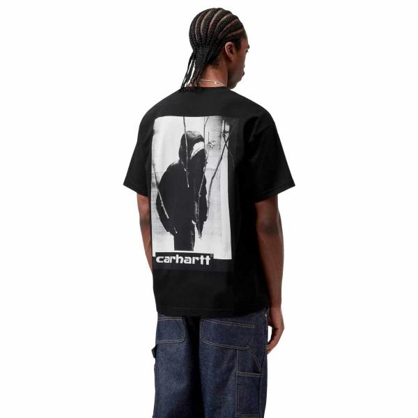 CARHARTT WIP S/S ARCHIVE SCRIPT BLACK T-SHIRT