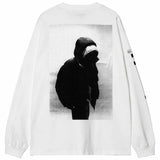 CARHARTT WIP L/S ARCHIVE SCRIPT WHITE T-SHIRT