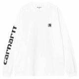CARHARTT WIP L/S ARCHIVE SCRIPT WHITE T-SHIRT