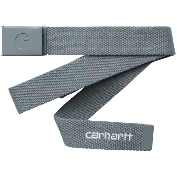 CARHARTT WIP C-LOGO BELT TONAL COZY BLUE/WHITE CINTURA