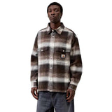 CARHARTT WIP ESTERSON SHIRT CHECK TOBACCO CAMICIA