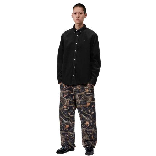 CARHARTT WIP L/S MADISON CORD SHIRT SOOT CAMICIA