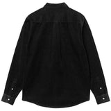 CARHARTT WIP L/S MADISON CORD SHIRT SOOT CAMICIA