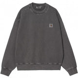 CARHARTT WIP NELSON SWEATSHIRT GRAPHITE (GARMENT DYED)